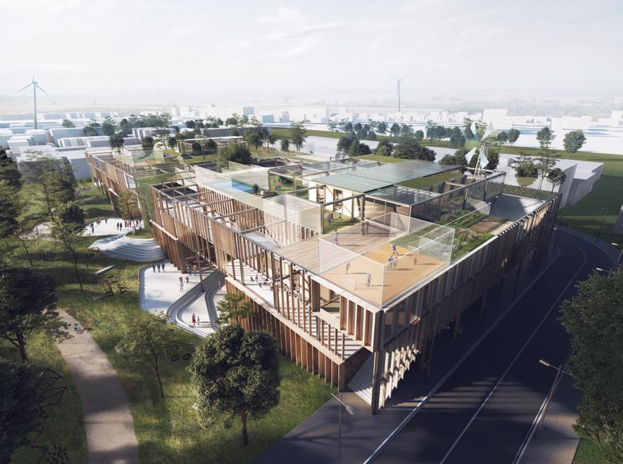 4-2 Hệ thống trường phổ thông liên cấp theo tiêu chuẩn quốc tế tại Eco Central Park.